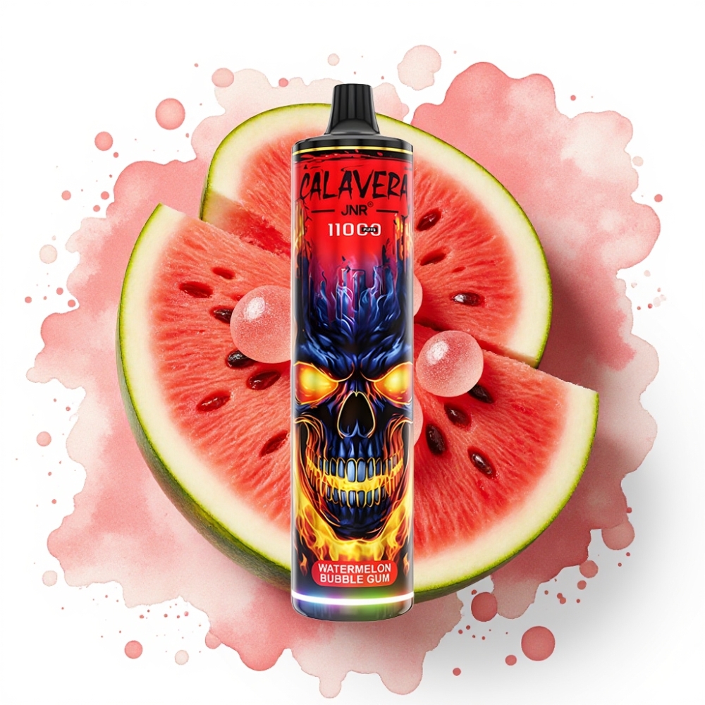 JNR Calavera 11000 Puffs Engangsvape Vannmelon Tyggegummi – 21ml, 850mAh, Type-C