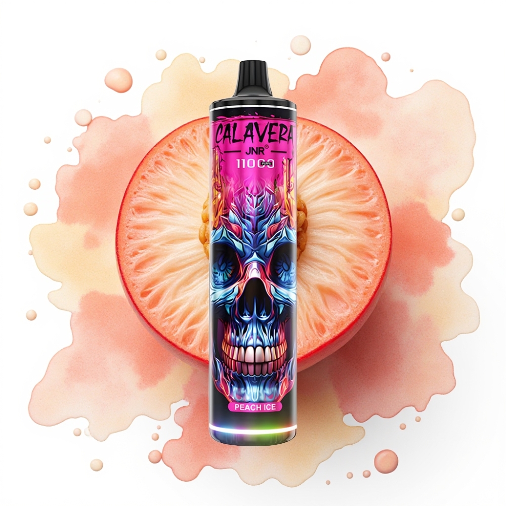 JNR Calavera 11000 Puffs Engangsvaper Fersken Is 850mAh 21ml