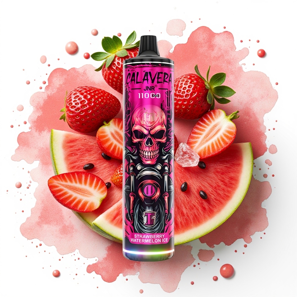 JNR Calavera 11000 Puffs Engangsvaper Jordbær Vannmelon Is 21ml 850mAh 1.0ohm