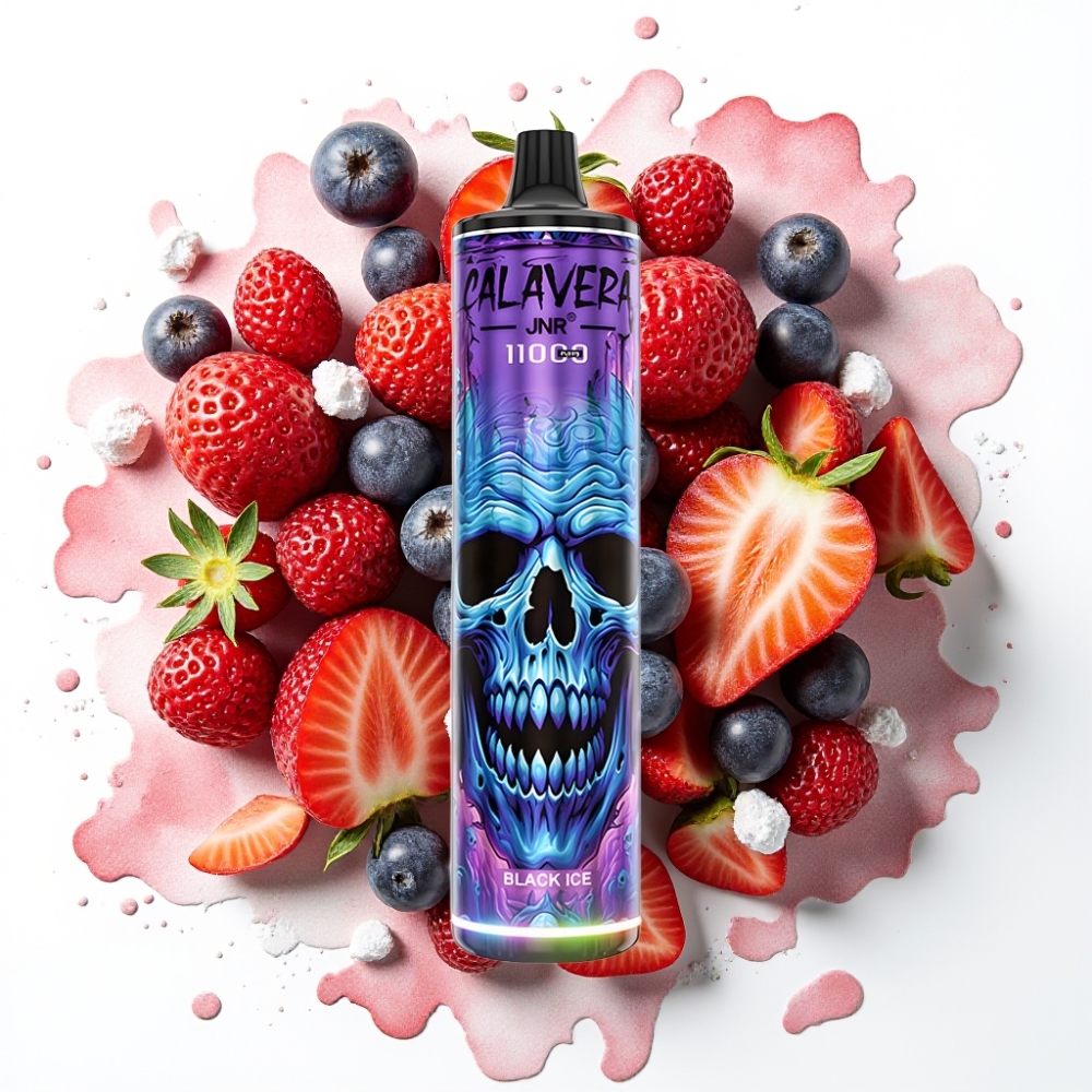 JNR Calavera 11000 Puffs Engangsvaper Svart Is – 21ml, 1.0ohm, 850mAh