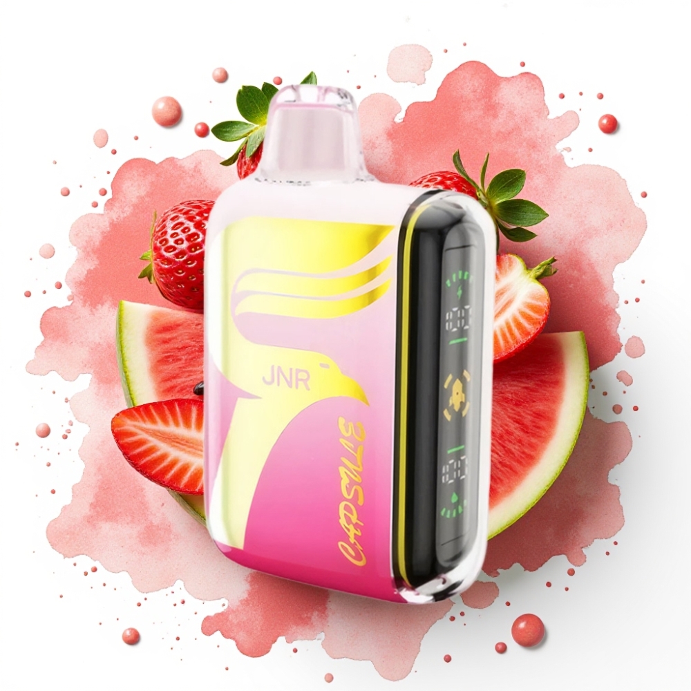 JNR Capsule 15000 Puffs Jordbær Vannmelon Is – 20ml, 850mAh, 20W