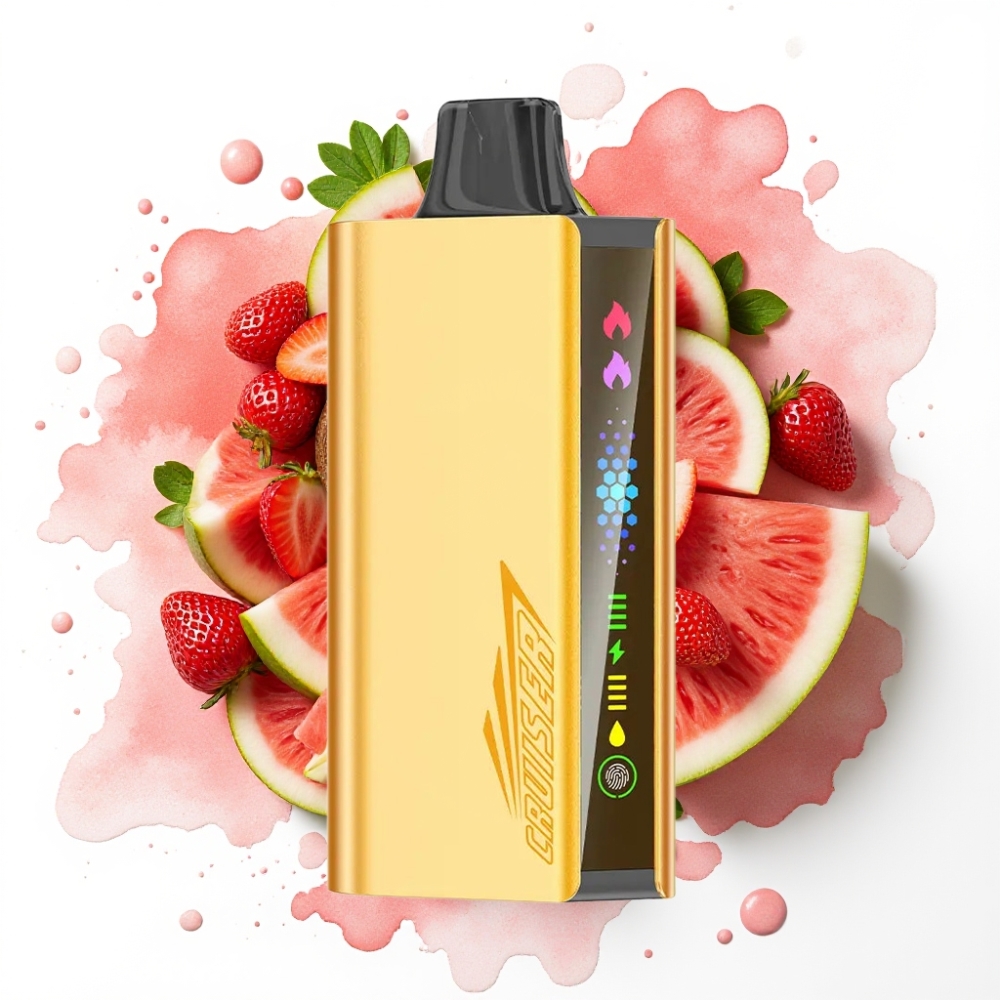 JNR Cruiser 12000 Puffs Ladegrat Engangs-vape Jordbær/Kokosnøtt/Vannmelon – 3500 mAh, 25 ml, 1.2ohm