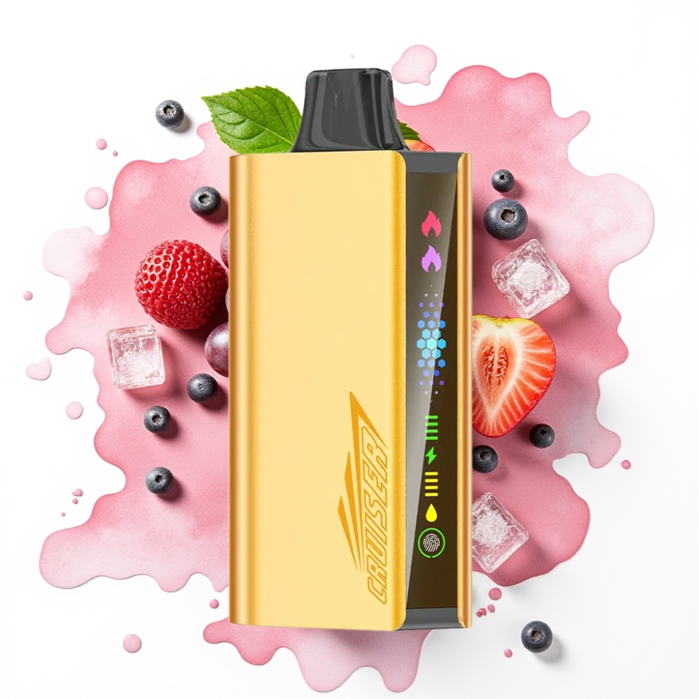 JNR Cruiser 12000 Puffs Ladesystem Disposable Vape Drueis, 25ml, 3500 mAh