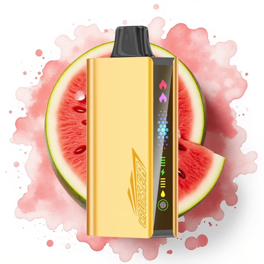 JNR Cruiser 12000 Puffs No-Charge Disposable Vape Vannmelon Is – 25ml, 3500 mAh, 50mg/ml