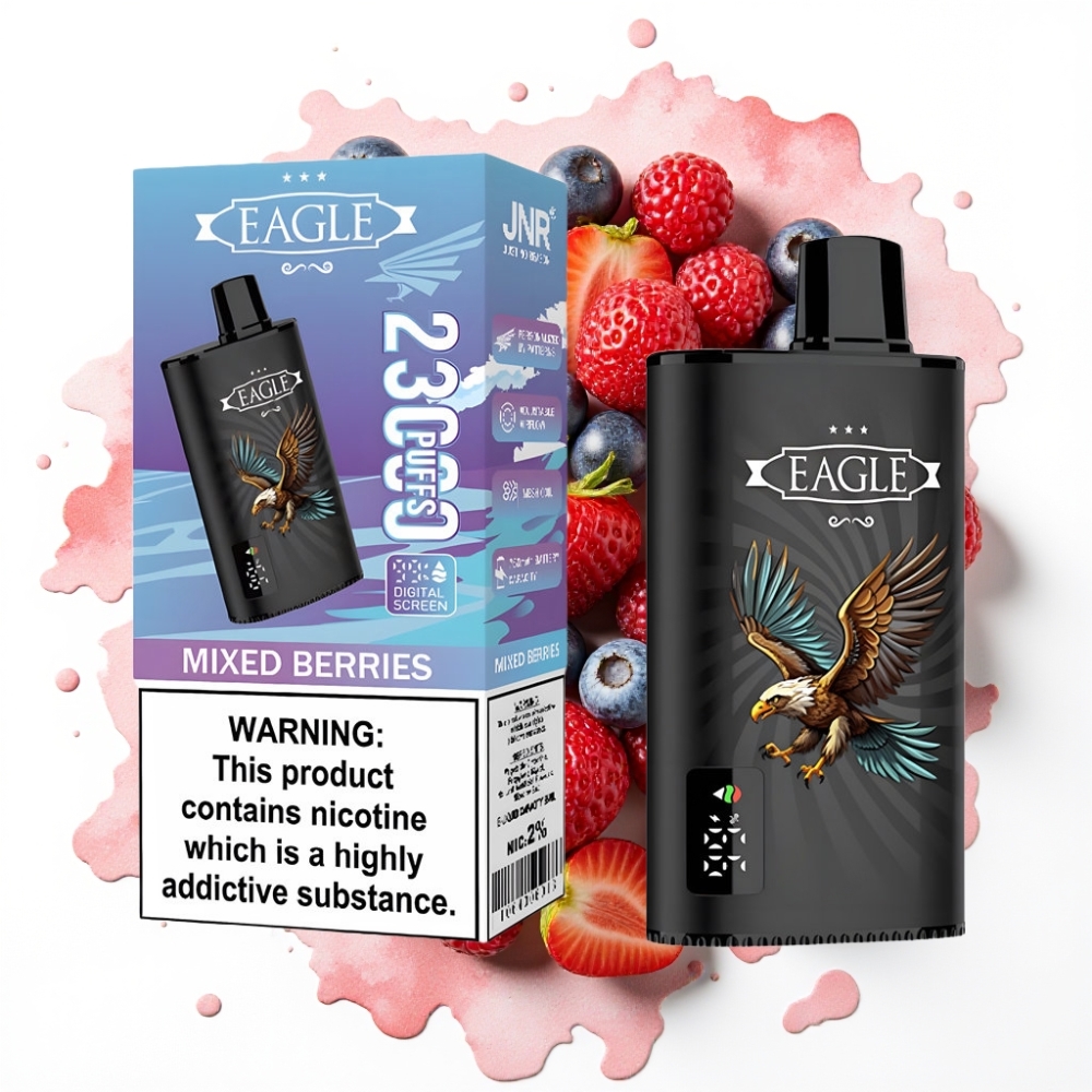 JNR EAGLE Smart 23000 Puffs Disposable Vape Blandede Bær 25ml 750mAh 1.0ohm