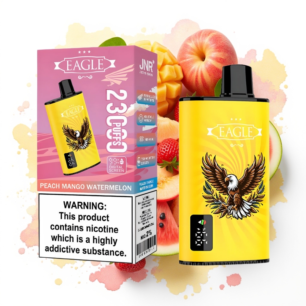 JNR EAGLE Smart 23000 Puffs Disposable Vape Fersken Mango Vannmelon 25ml 2%