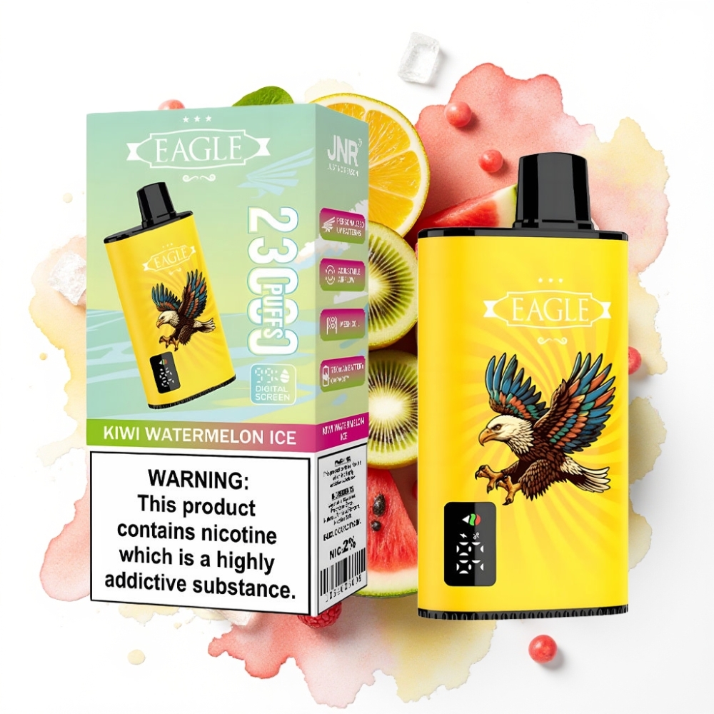 JNR EAGLE Smart 23000 Puffs Disposable Vape Kiwi Vannmelon Is – 25ml, 2 %, 750mAh