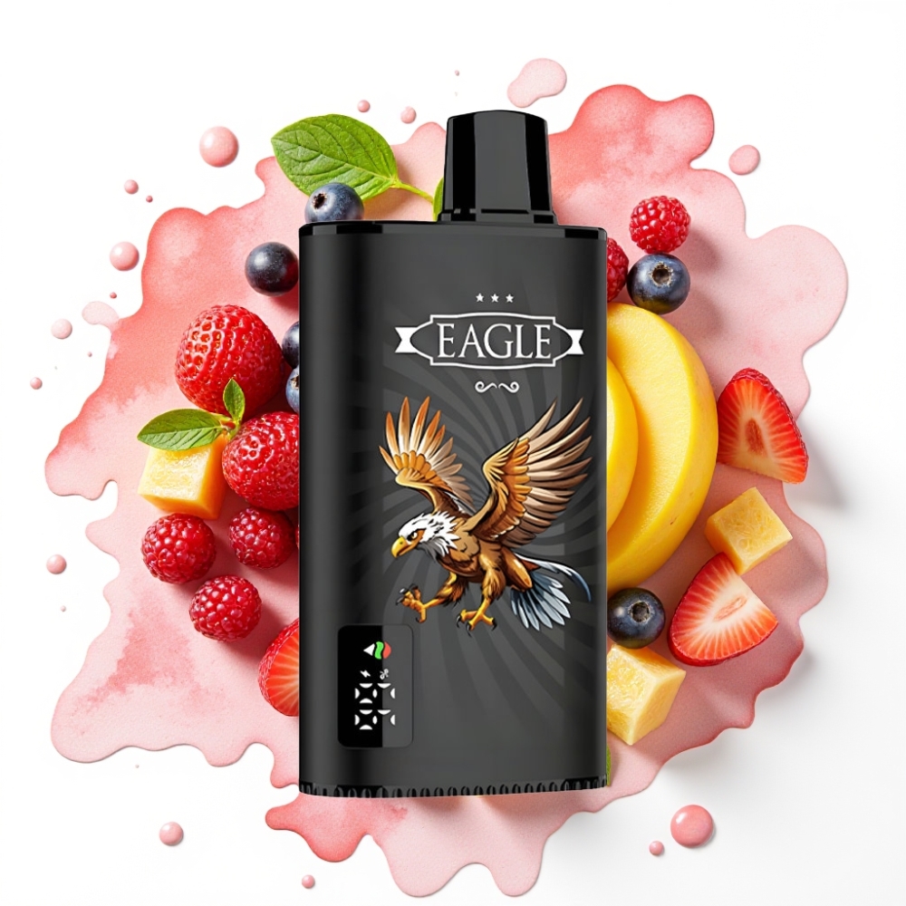 JNR EAGLE Smart 23000 Puffs Disposable Vape Solbær Mango Is 25ml 2% 750mAh