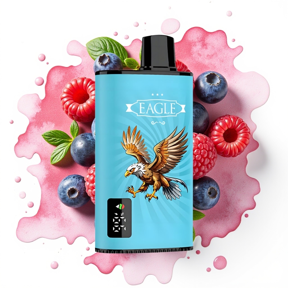 JNR EAGLE Smart 23000 Puffs Engangs Vape Blåbær Sur Bringebær 25ml 750mAh