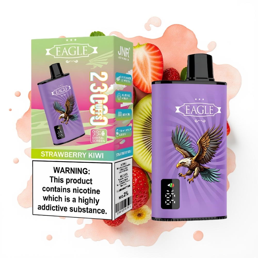 JNR EAGLE Smart 23000 Puffs Engangsvaper Jordbær Kiwi 25ml 750mAh