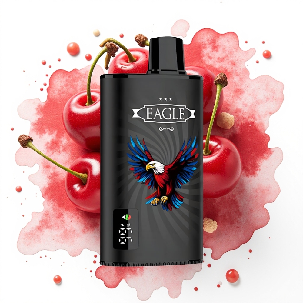 JNR EAGLE Smart 23000 Puffs Engangsvaper Kirsebær Cola – Digital Skjerm, 1.0ohm Mesh Coil, 25ml