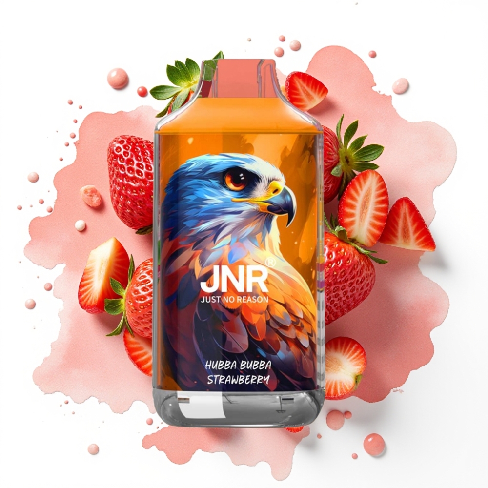 JNR Falcon 16000 Puffs Disposable Vape Hubba Bubba Jordbær 22ml 850mAh Type C