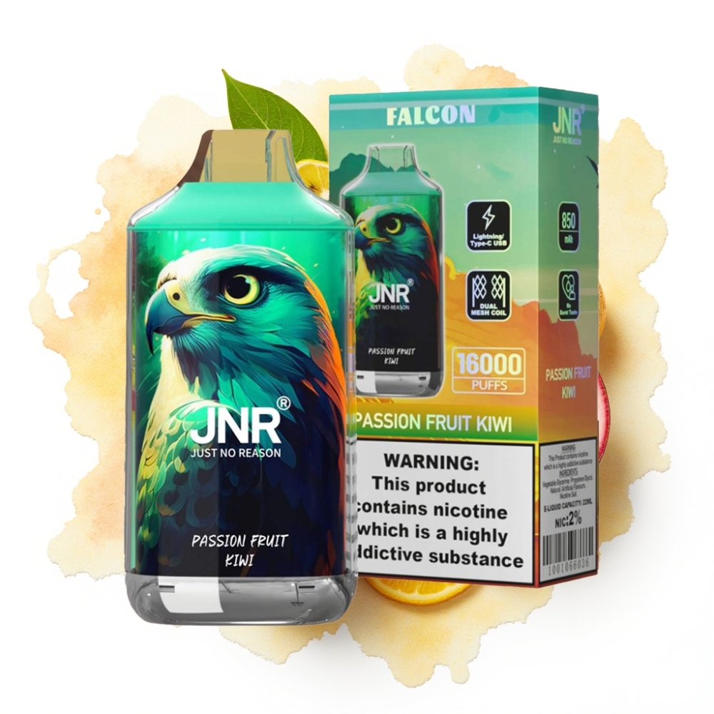 JNR Falcon 16000 Puffs Passionsfrukt Kiwi – 22ml, 850mAh, Type C
