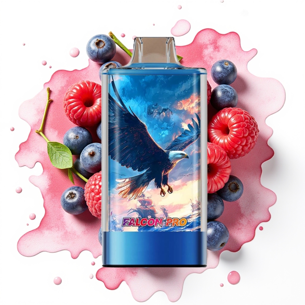 JNR Falcon Pro 28000 Disposable Vape Blå Bringebær Kirsebær 30ml 5% Nic