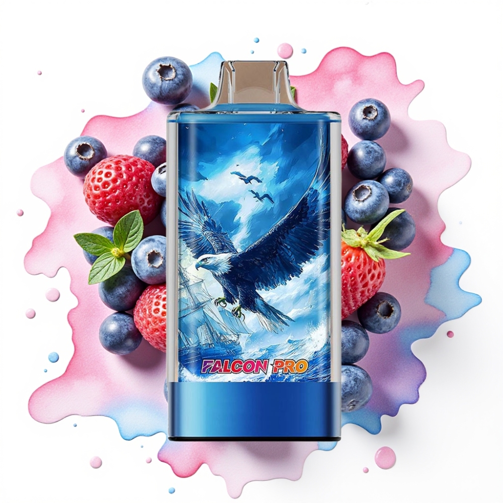 JNR Falcon Pro 28000 Disposable Vape Blåbær Is 30ml/950mAh/28000 Puffs