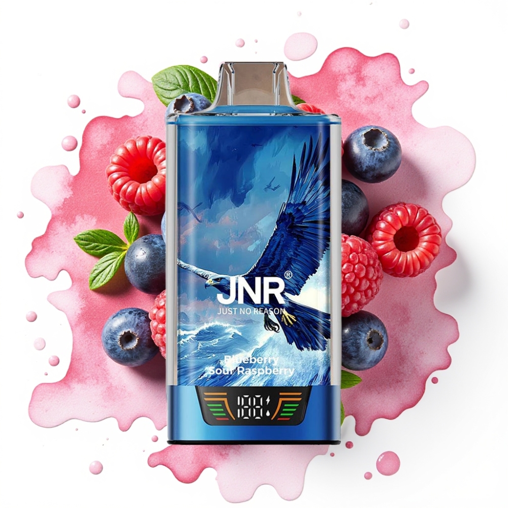 JNR Falcon Pro 28000 Disposable Vape Blåbær Sur Bringebær – 30ml/950mAh/28000 Puffs