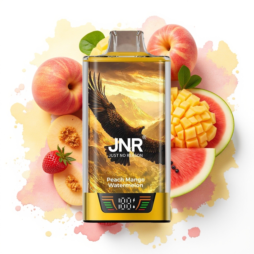 JNR Falcon Pro 28000 Disposable Vape Fersken Mango Vannmelon – 30ml/950mAh/28000 Puffs