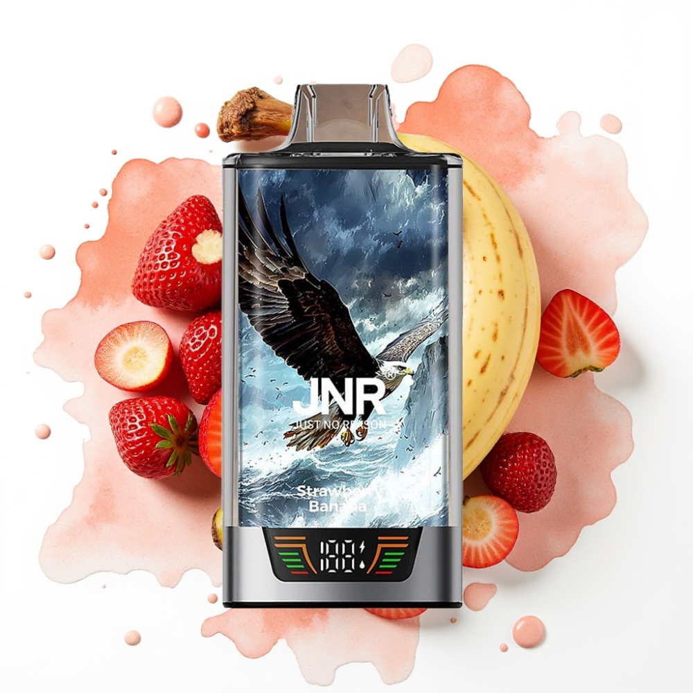 JNR Falcon Pro 28000 Disposable Vape Jordbær Banan, 30ml, 28000 Puff, 5% Nikotin