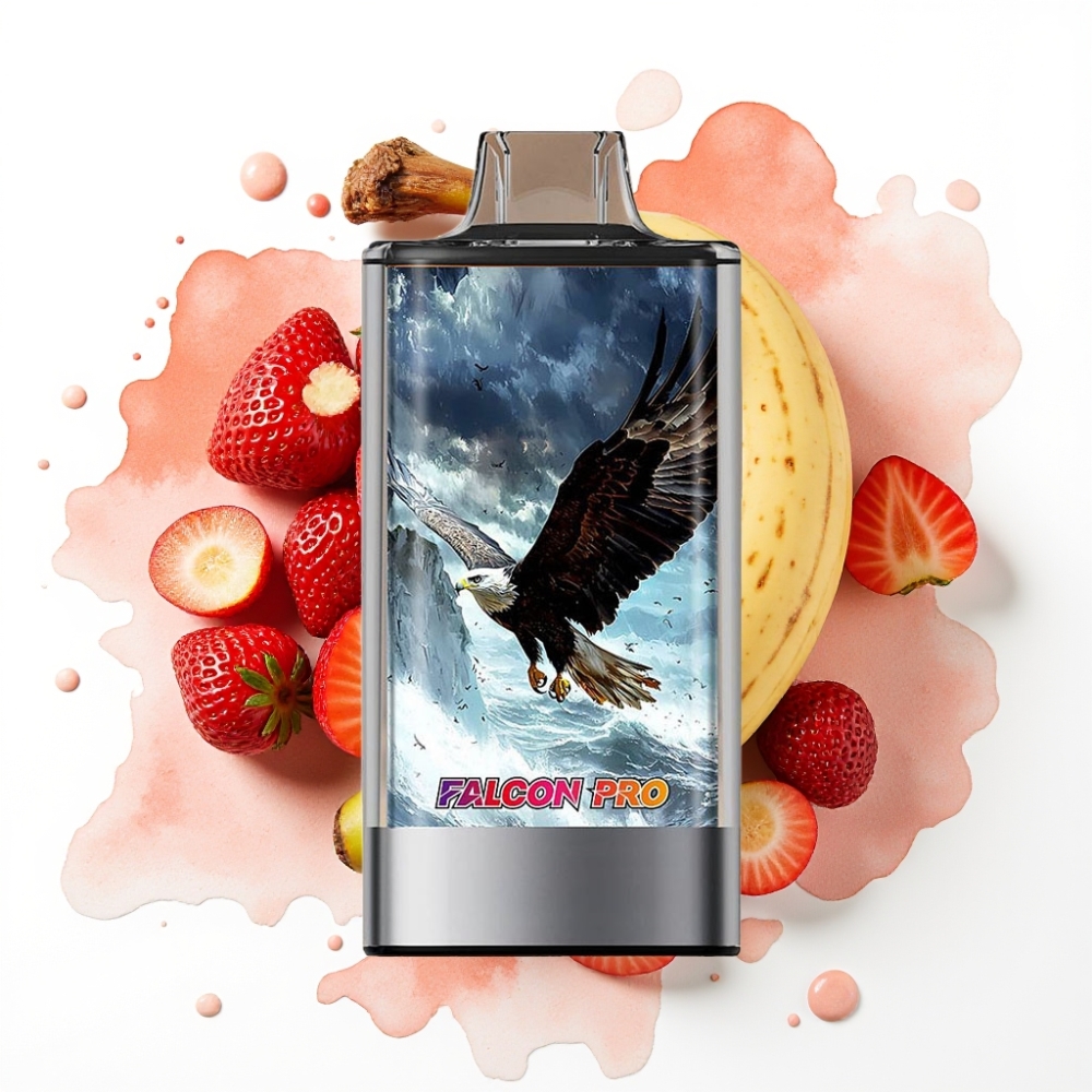 JNR Falcon Pro 28000 Disposable Vape Jordbær Banan, 30ml, 28000 Puff, 5% Nikotin