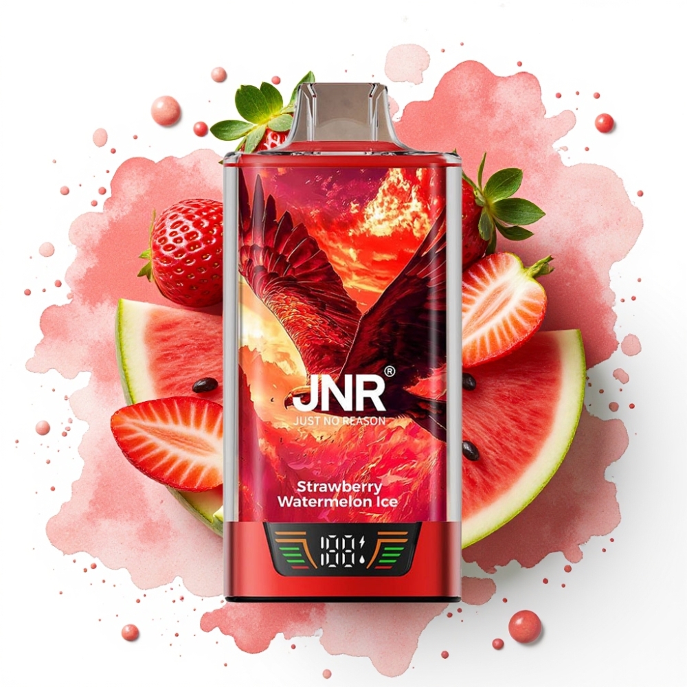 JNR Falcon Pro 28000 Disposable Vape Jordbær Vannmelon Is 30ml/950mAh/28000 Puffs