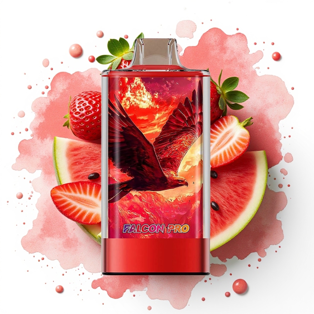 JNR Falcon Pro 28000 Disposable Vape Jordbær Vannmelon Is 30ml/950mAh/28000 Puffs