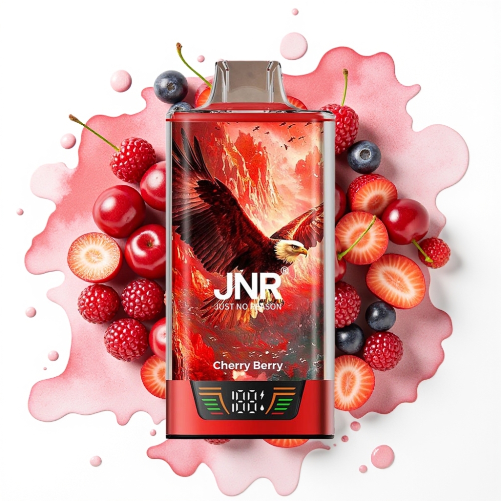 JNR Falcon Pro 28000 Disposable Vape Kirsebær Bær – 30ml, 5% Nikotin, 28000 Puff