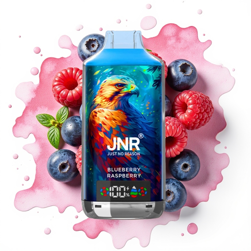 JNR Falcon X 18000 Puffs Blåbær Bringebær – 750mAh, 24ml, Type-C