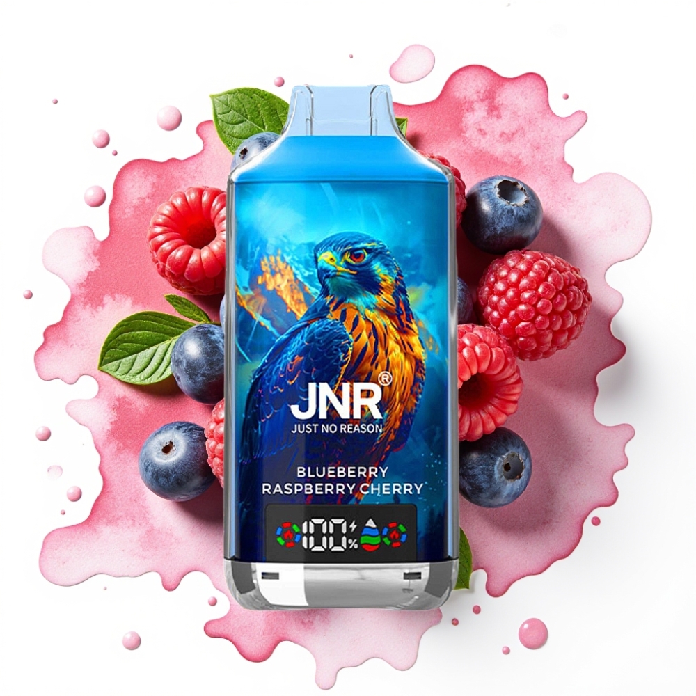 JNR Falcon X 18000 Puffs Blåbær Bringebær Kirsebær 24ml 750mAh