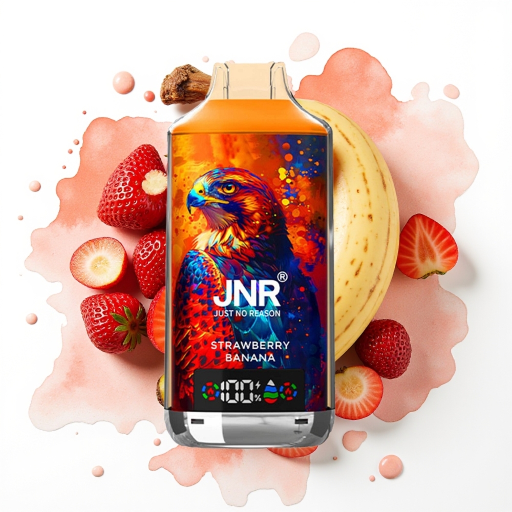 JNR Falcon X 18000 Puffs Jordbær Banan 750mAh 24ml Dual Mesh