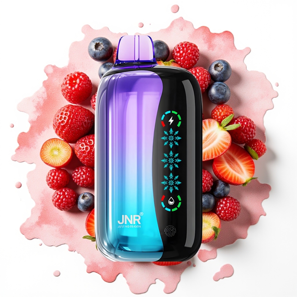 JNR Flex Ice 21000 Puffs Disposable Vape Blandet Bær – 26ml, 1.2 Ohm, Type-C