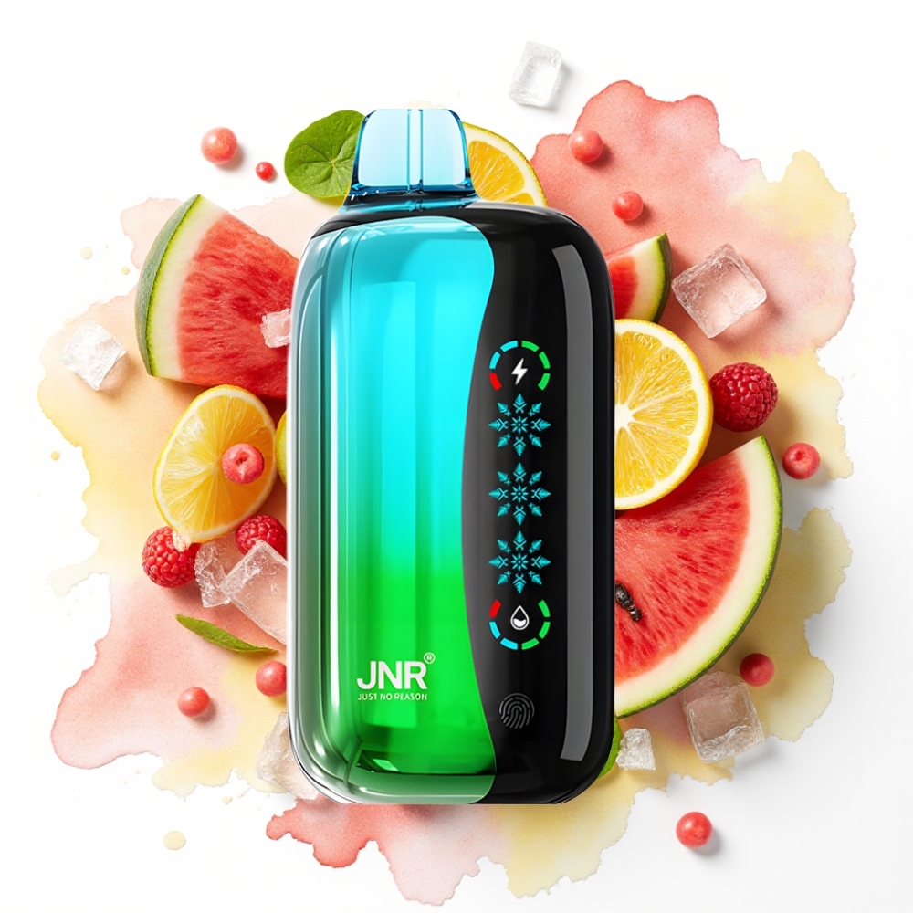 JNR Flex Ice 21000 Puffs Disposable Vape Kiwi Vannmelon Is 26ml 5% 1000mAh
