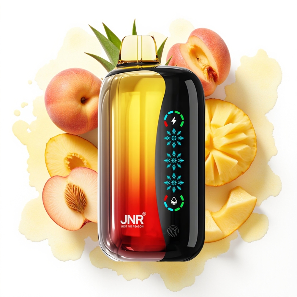 JNR Flex Ice 21000 Puffs Engangsdamp Fersken Mango Ananas – 26ml, 1.2 Ohm, 1000mAh