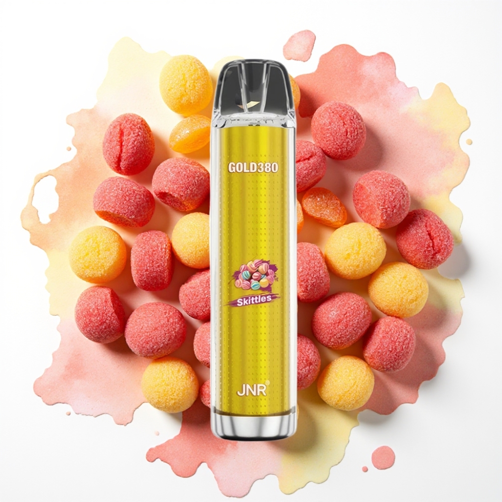 JNR Gold380 6000 Puffs Engangsvaper Skittles – 1500mAh, 13ml