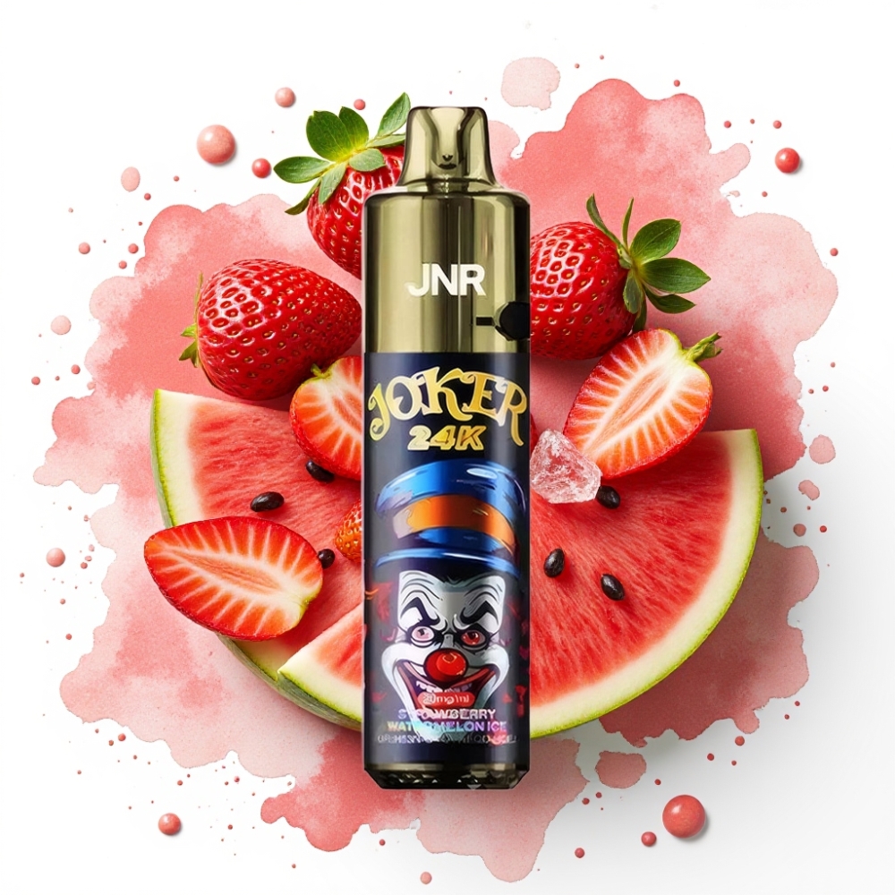 JNR Joker 24K Puffs Disposable Vape Jordbær Vannmelon Is 2+10ml 800mAh 24000 Puffs