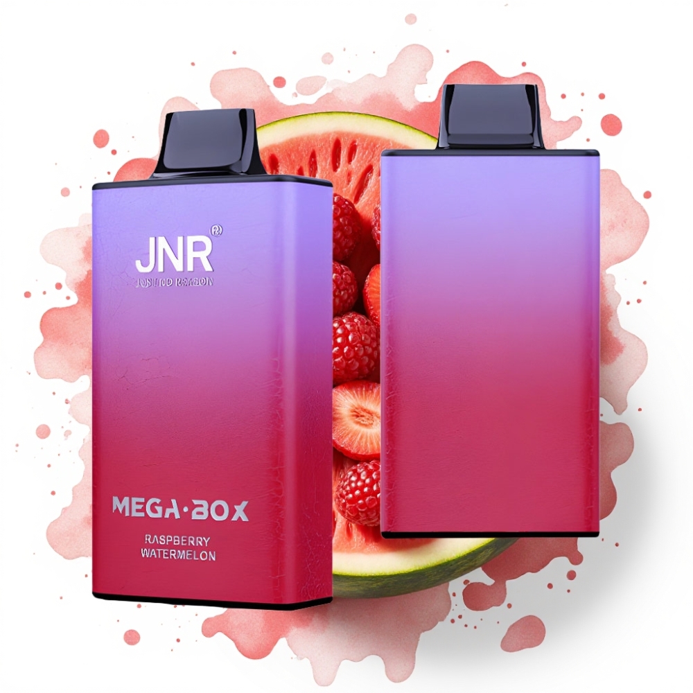 JNR Mega Box 25000 Puffs Engangs Vape Bringebær Vannmelon – 30ml, 850mAh, Type-C