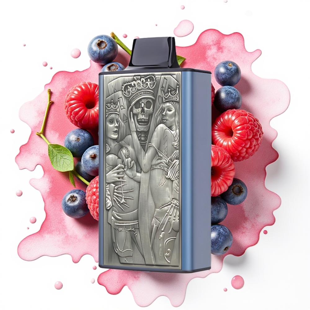 JNR Mega Box 25000 Puffs Engangsdamp Blå Bringebær Kirsebær – 30ml, 850mAh, Type-C