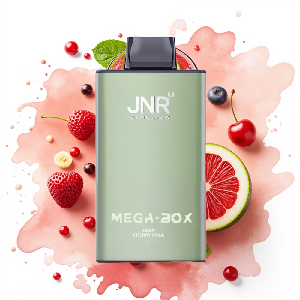JNR Mega Box 25000 Puffs Engangsdamp Fizzy Cherry Cola – 30ml, 850mAh, Type-C