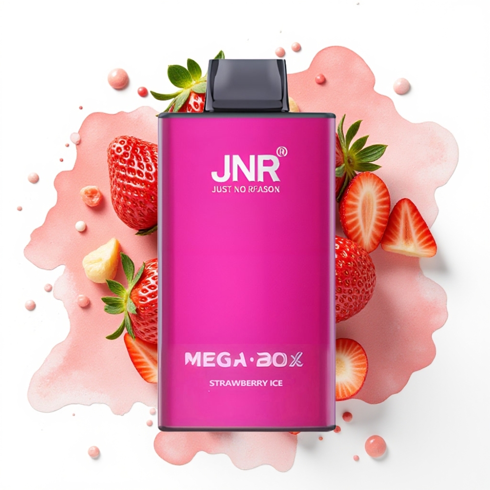 JNR Mega Box 25000 Puffs Engangsdamper Jordbæris 30ml 850mAh