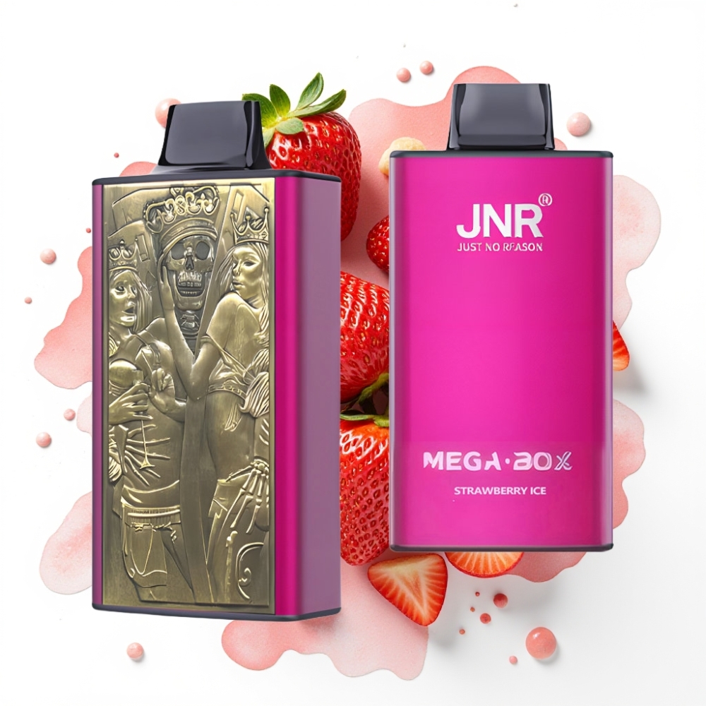 JNR Mega Box 25000 Puffs Engangsdamper Jordbæris 30ml 850mAh