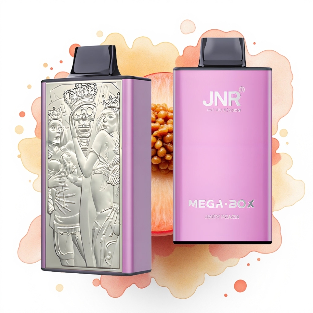 JNR Mega Box 25000 Puffs Engangsvape Saftig Fersken – 30ml, 850mAh, Type-C