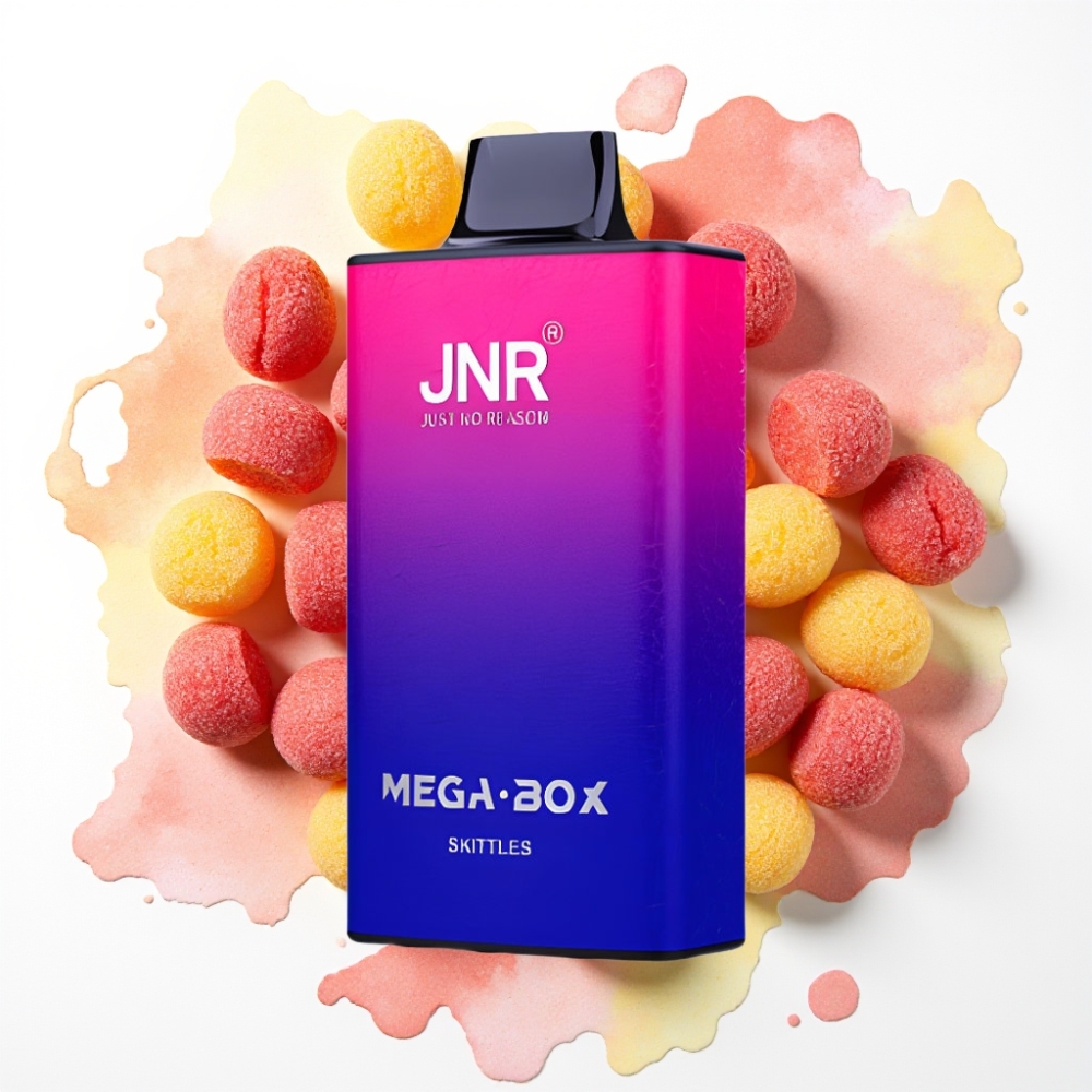 JNR Mega Box 25000 Puffs Engangsvape Skittles – 30ml, 850mAh, Type-C