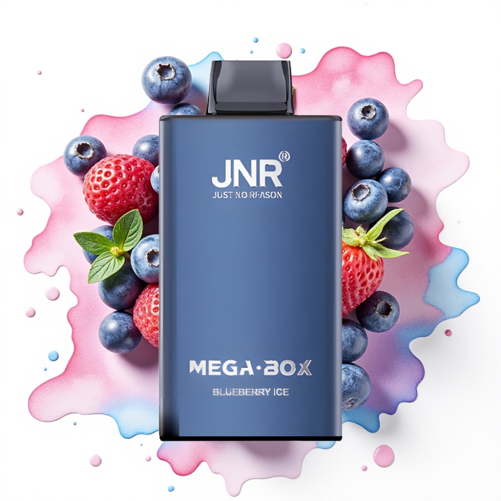 JNR Mega Box 25000 Puffs Engangsvaper Blåbæris 30ml 850mAh