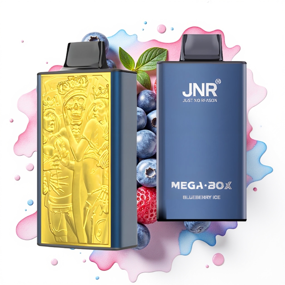 JNR Mega Box 25000 Puffs Engangsvaper Blåbæris 30ml 850mAh