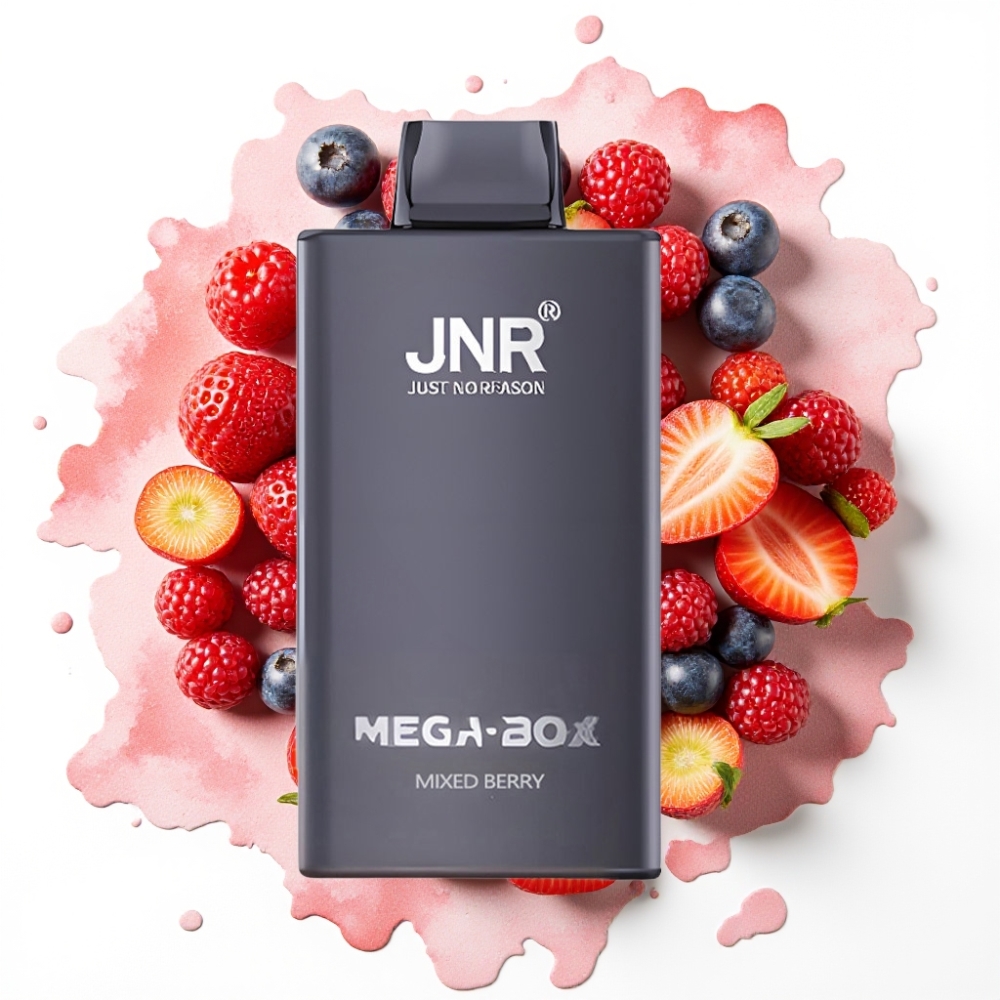 JNR Mega Box 25000 Puffs Engangsvaper – Blandet Bær, 30ml, 850mAh, Type-C