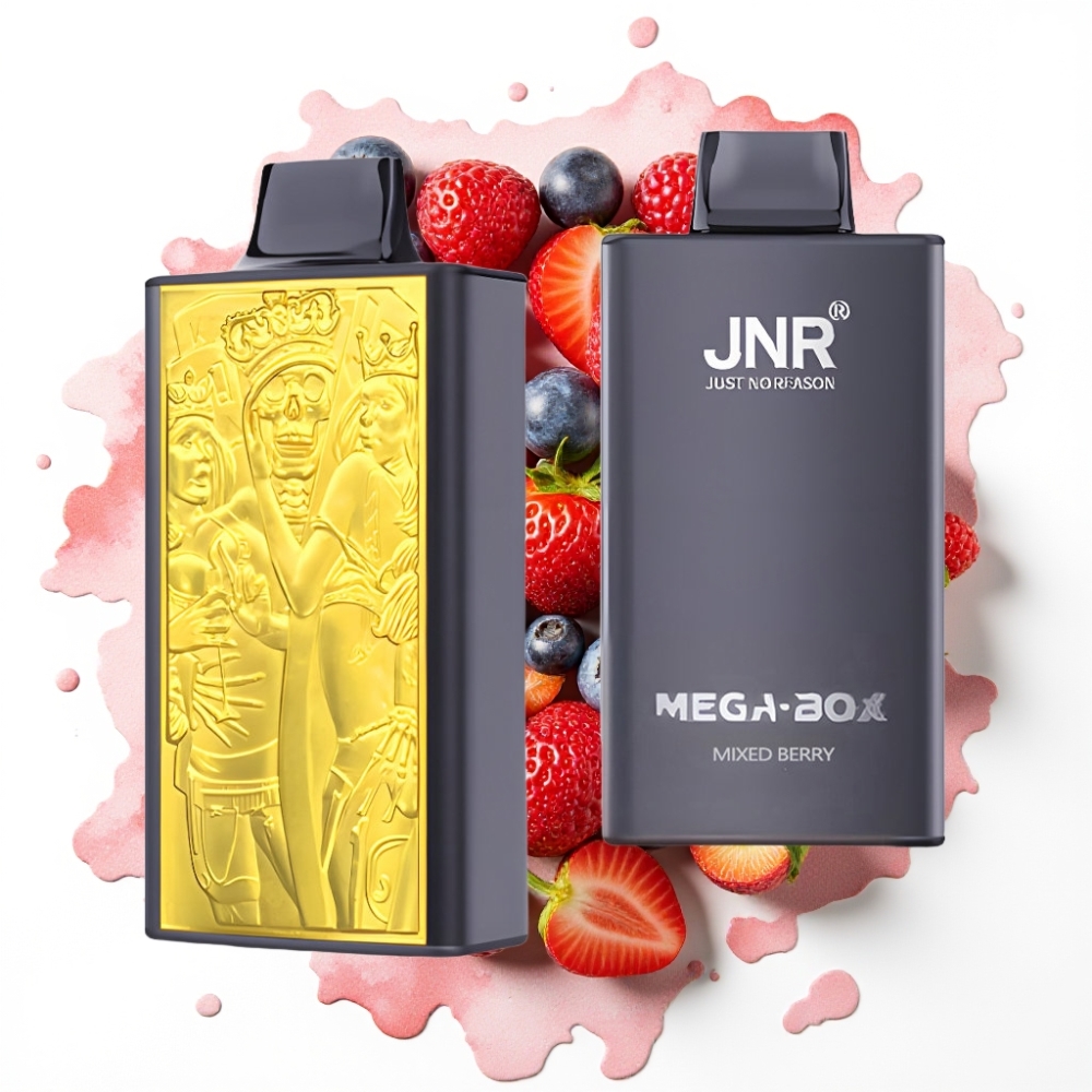 JNR Mega Box 25000 Puffs Engangsvaper – Blandet Bær, 30ml, 850mAh, Type-C