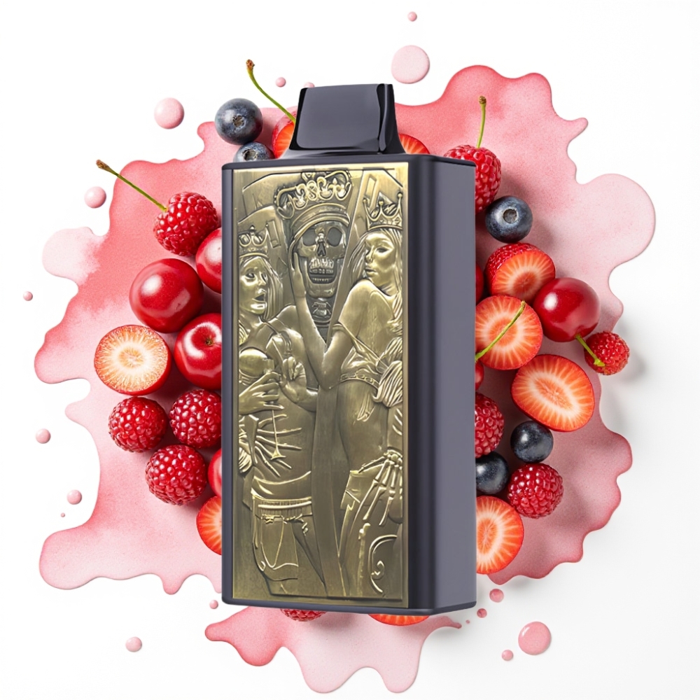 JNR Mega Box 25000 Puffs Engangsvaper Kirsebær & Bær – 30ml, 850mAh, Type-C