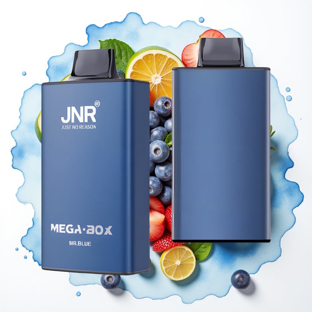 JNR Mega Box 25000 Puffs Engangsvaper Mr Blå – 30ml, 850mAh, Type-C