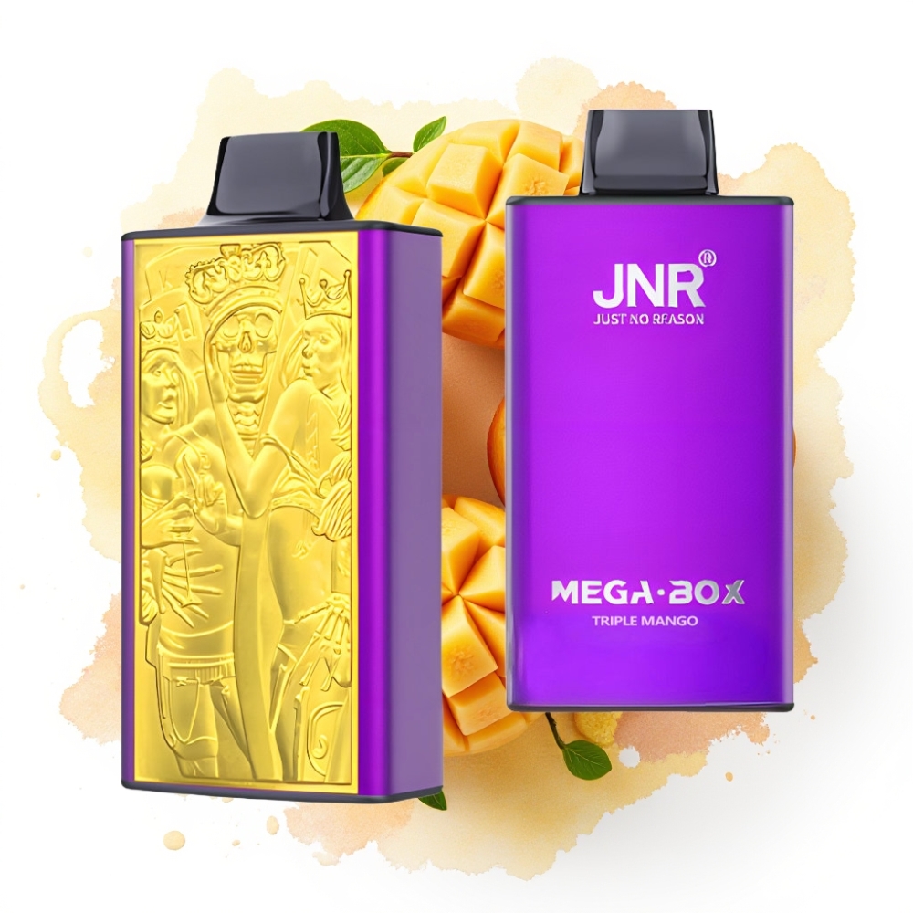 JNR Mega Box 25000 Puffs Engangsvaper Triple Mango – 30ml, 850mAh, Type-C