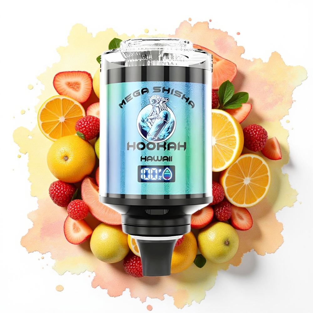 JNR Mega Shisha Hookah 100K Desktop Kompatibilitet Hawaii 60ml/2200mAh/Type-C