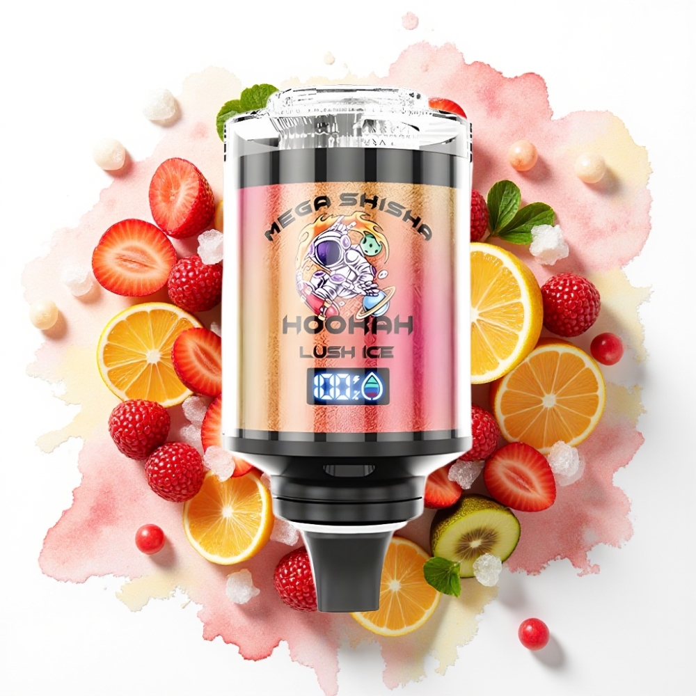 JNR Mega Shisha Hookah 100K Desktop Kompatibilitet Lush Ice – 100000 puffs, 60ml, 2200mAh